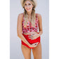 Pregnant Women's High Waist Two-Piece Swimwear
