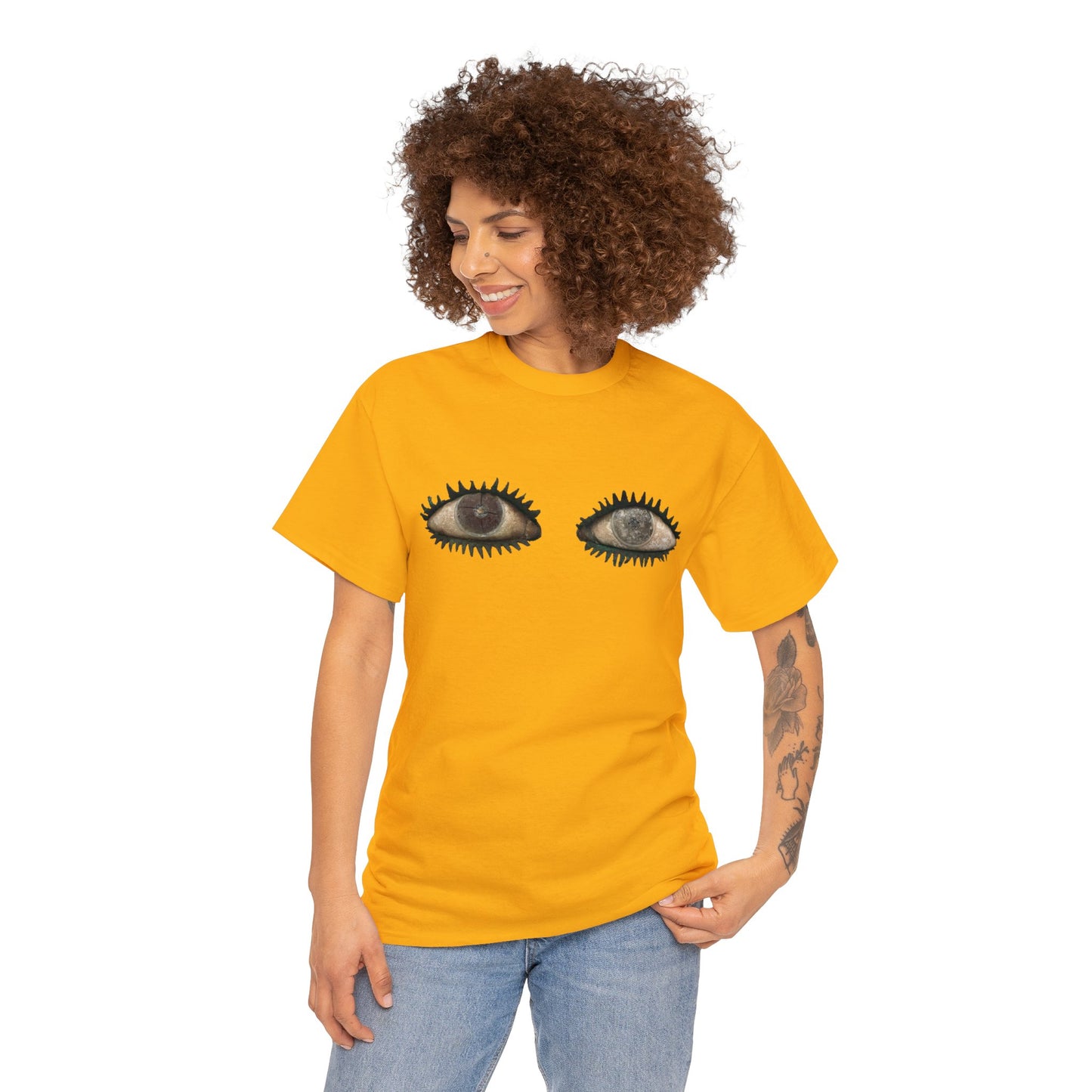 Pair of Eyes, Ancient Sculpture Art T-Shirt