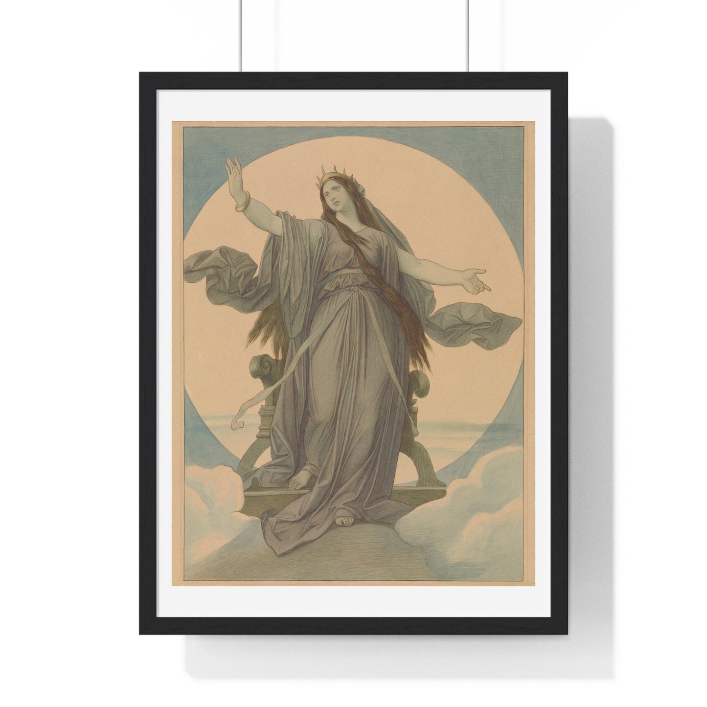 Queen of the Night (1864–1867) by Moritz von Schwind, from the Original, Framed Art Print