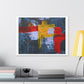 Bold Abstract Palette Knife Painting, Canvas Art Print