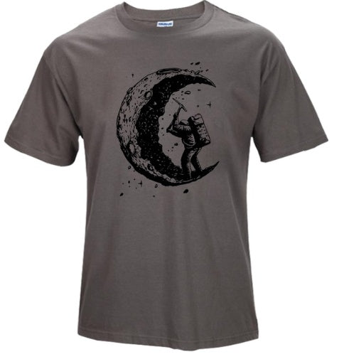 'Digging The Moon' Print T-Shirt