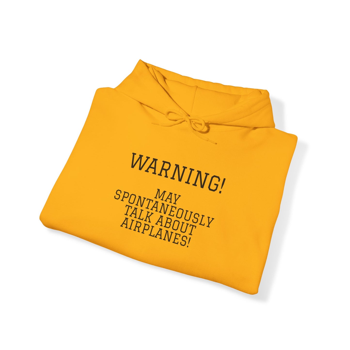 Warning! May Spontaneously Talk About Airplanes! Heavy Blend™ Hooded Sweatshirt