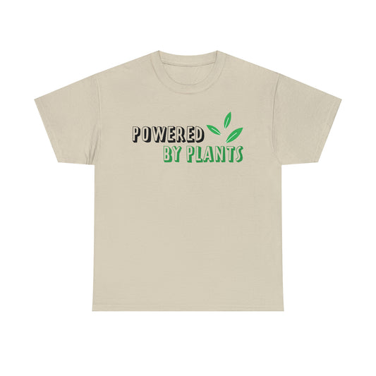 Powered By Plants Vegan T-Shirt Inspirational Unisex