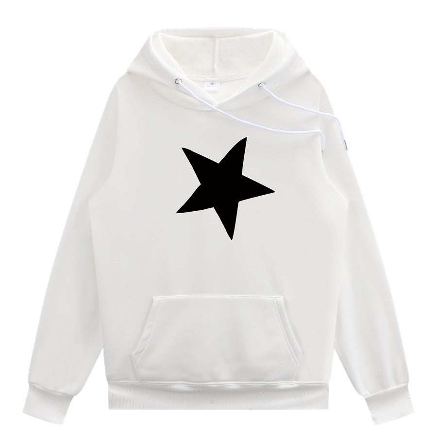 Five Pointed Star Unisex Hoodie, Multi Colours