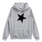 Five Pointed Star Unisex Hoodie, Multi Colours