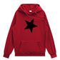 Five Pointed Star Unisex Hoodie, Multi Colours