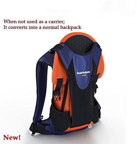 Hands-Free Child Shoulder Carrier with Ankle Straps, Cushioned Hip Seat, Nylon Child Strap Rider, Travel Back Frame Saddle