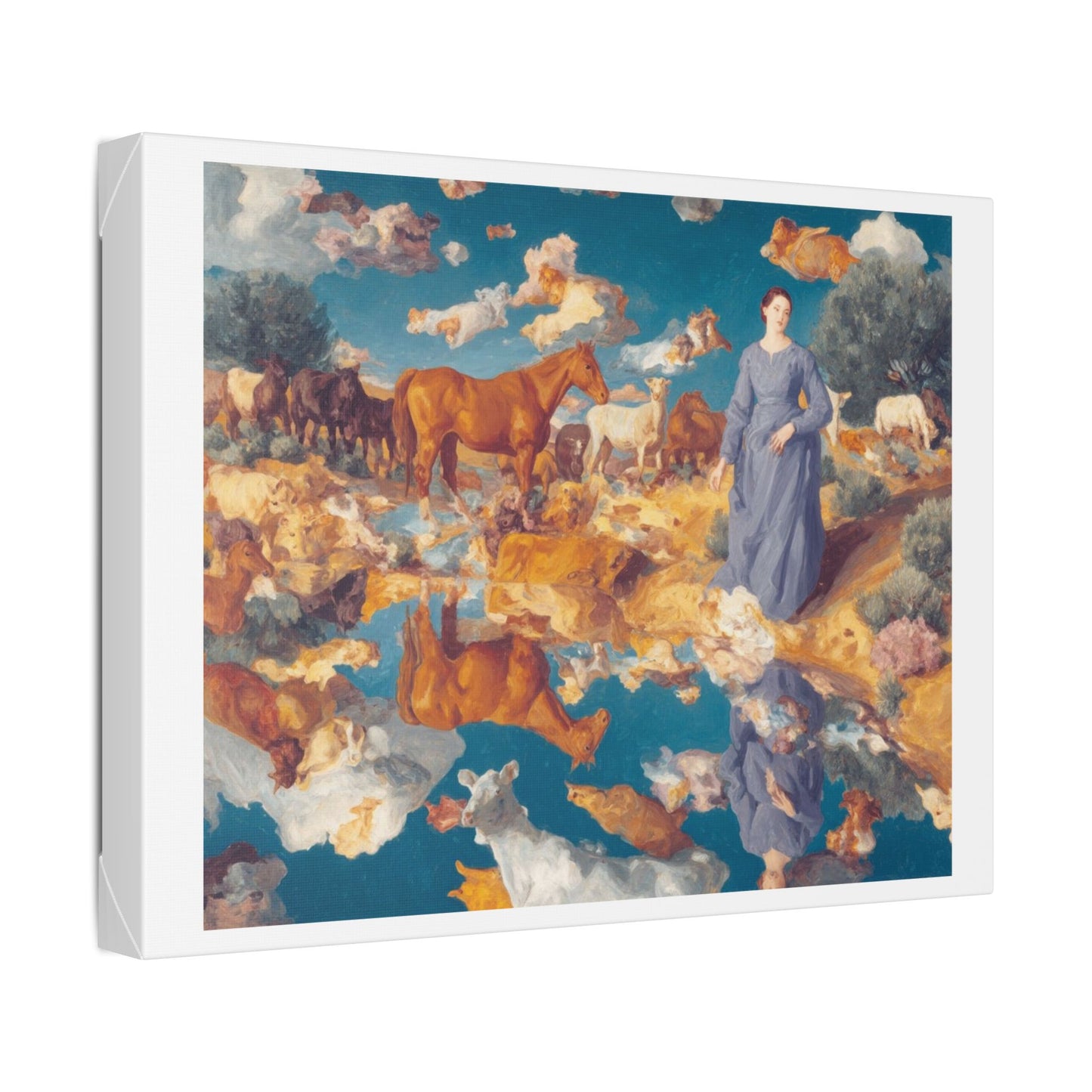 How the West Was Won VII 'Designed by AI' Canvas Art Print