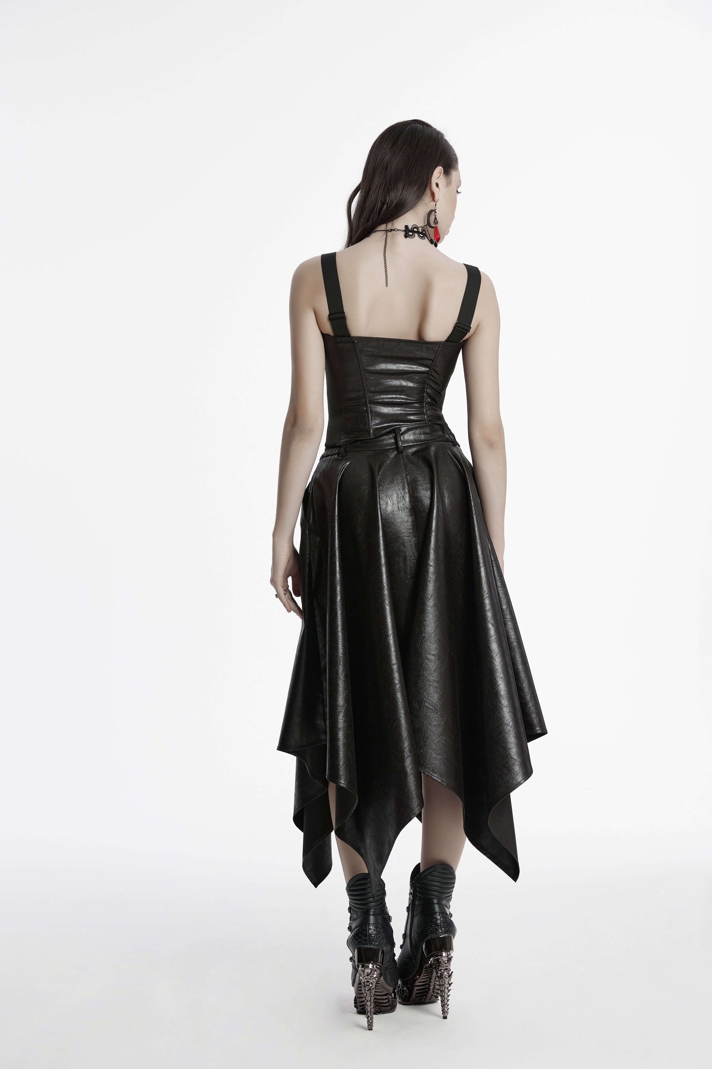 Punk Rave Myra Faux Leather Skirt
