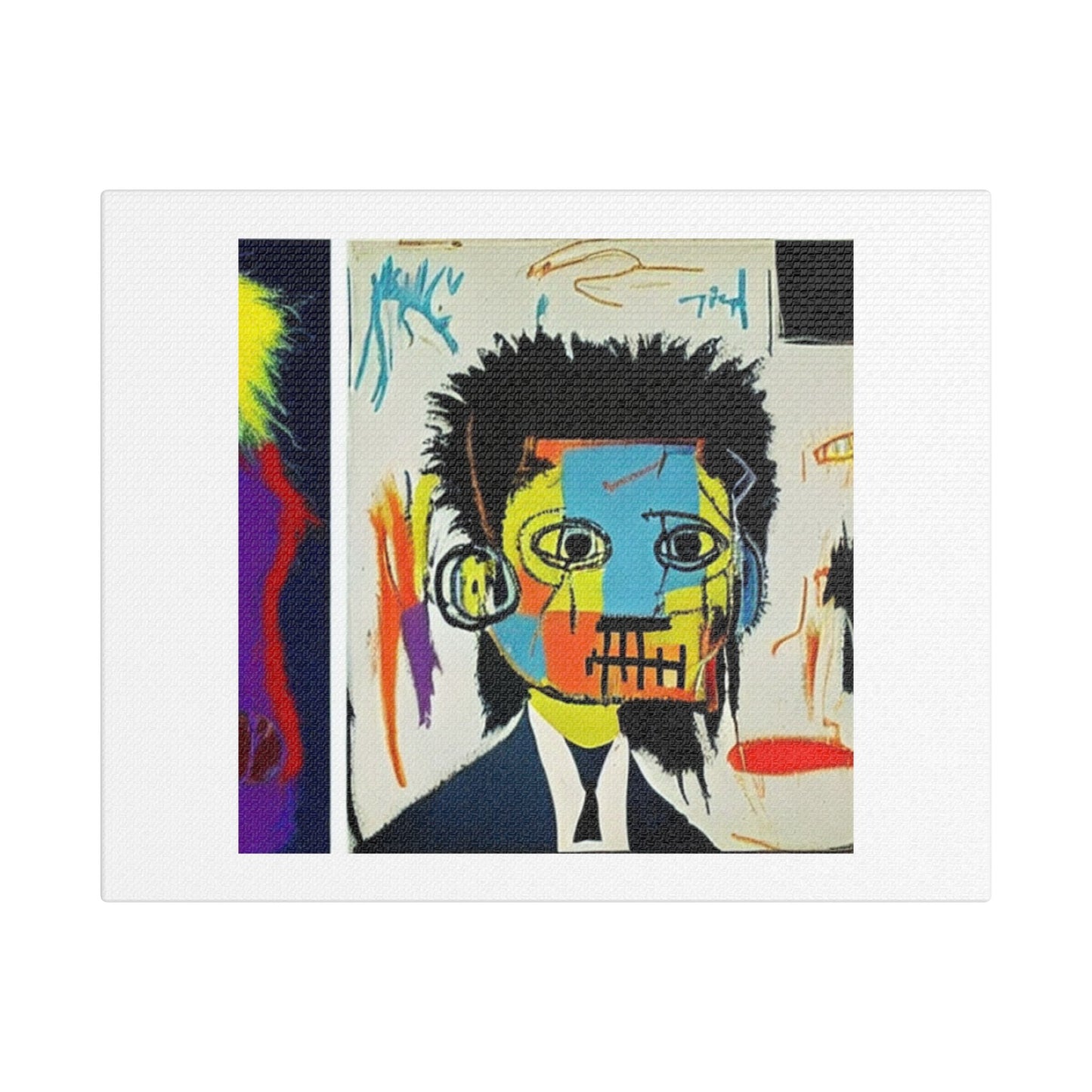 Andy Warhol and Jean-Michel Basquiat Writing Poetry II Digital Art Print 'Designed by AI'