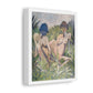 Two Girls in the Reeds, from the Original, Art Print on Canvas