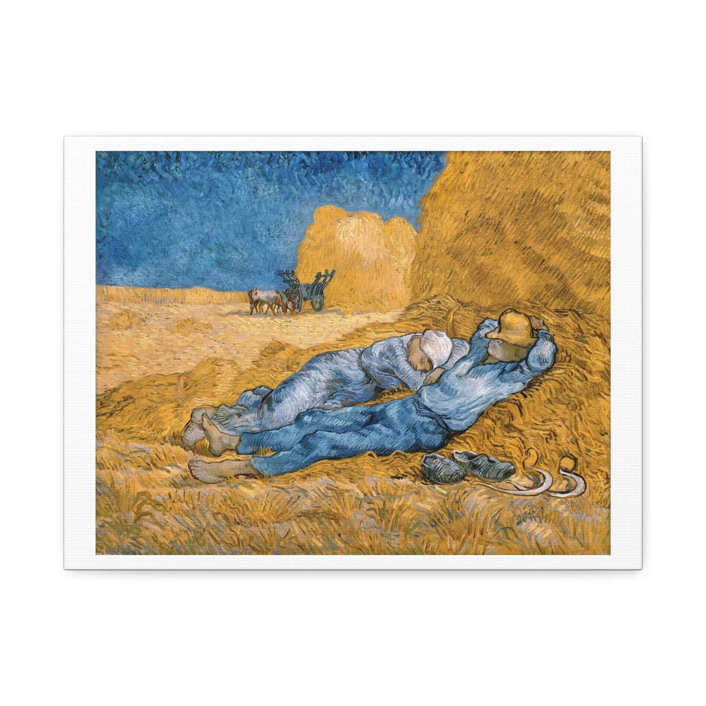 The Siesta (1890) by Vincent van Gogh, from the Original, Art Print on Canvas