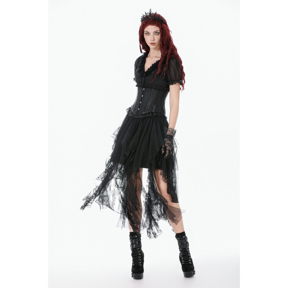 Dark in Love Dark Fairy Lace Midi Skirt