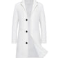 Men's Milk White Classic Woollen Crombie Coat