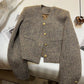 Women's Woolen Tweed Jacket Top