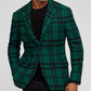 Men's British-Style Blazer, Plaid and Tartan