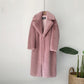 Vireous Thick Long Fur Coat, Faux Fur Rabbit Mink Soft Coat