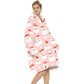 Extra-Large Printed Warm Layabout Blanket Hoodie