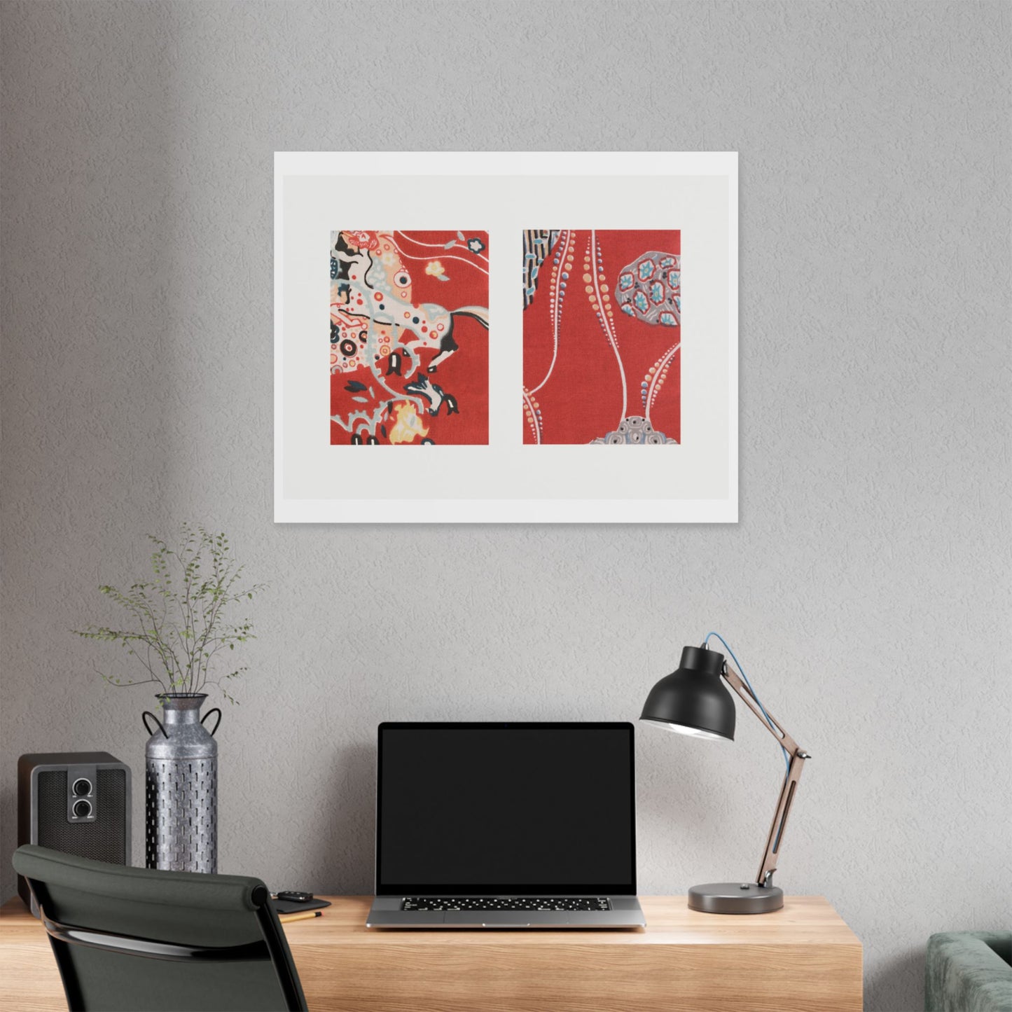 Textile Sample (circa 1920) by Gustav Klimt, from the Original, Canvas Art Print