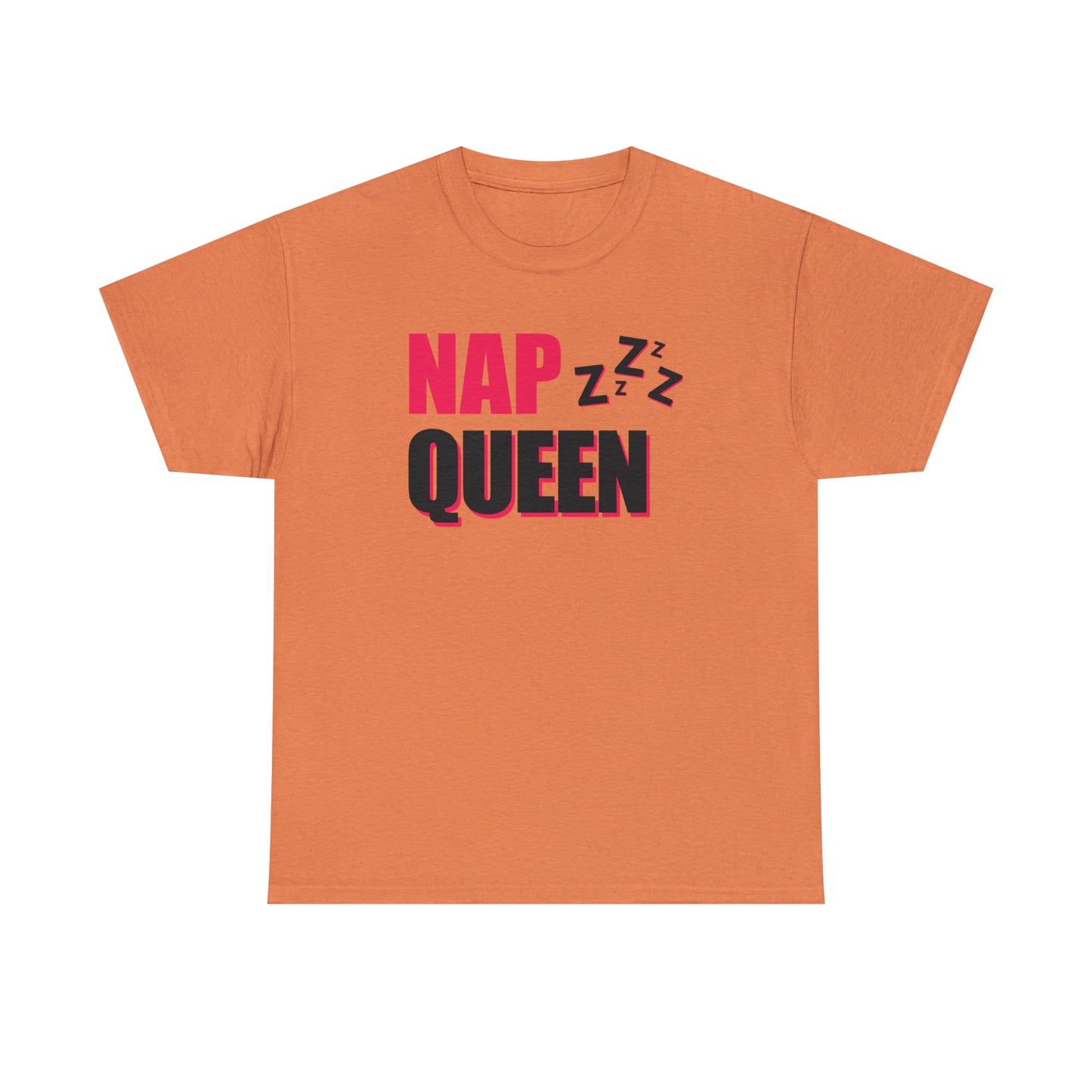 Nap Queen ヘビーコットン Tシャツ ユニセックス ワールドワイドサイズ 昼寝、睡眠、怠惰、休息