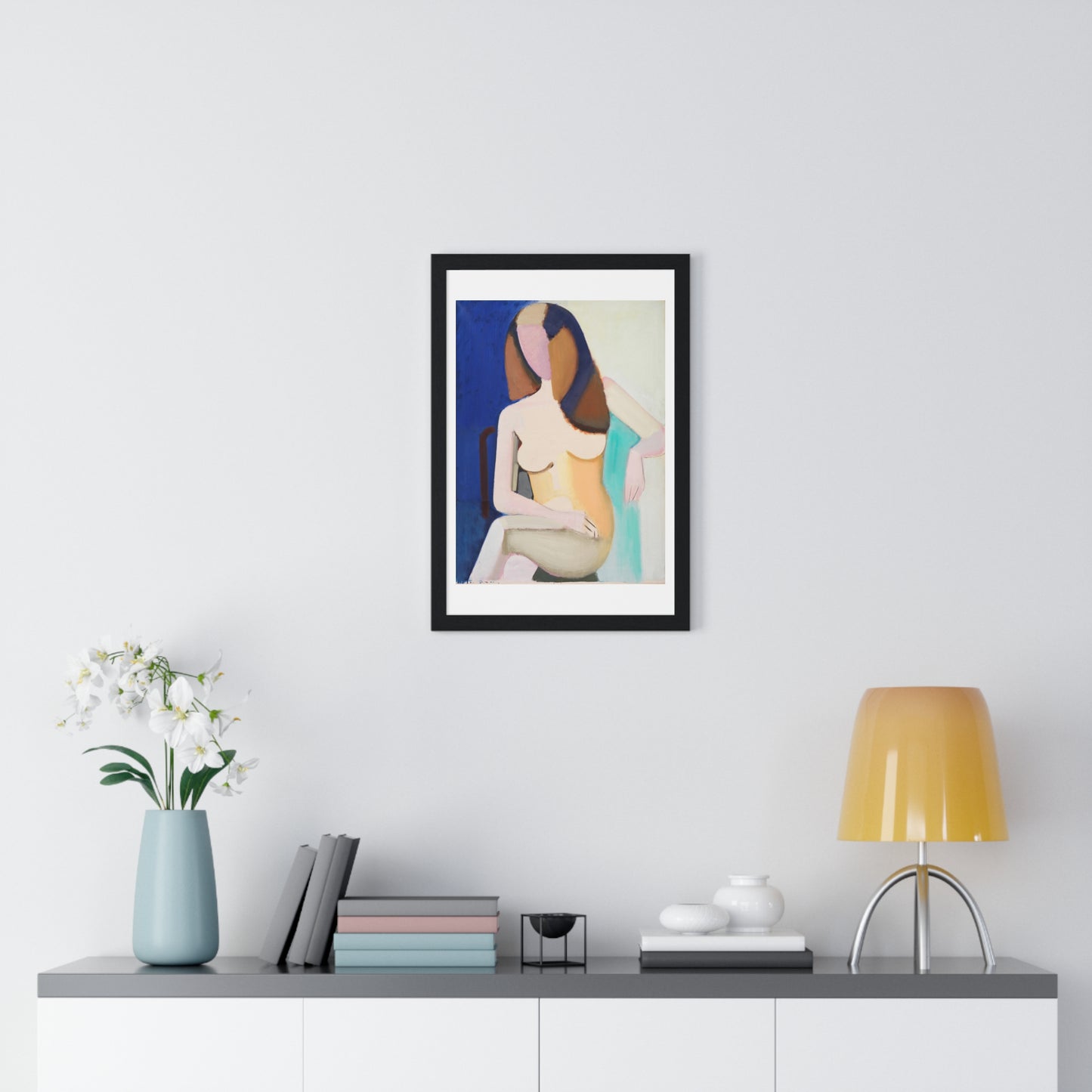 Seated Female Model by Vilhelm Lundstrøm, from the Original, Framed Art Print