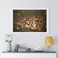 Crowd at Hip Hop Concert, Retro Photography (2017) from the Original, Framed Print