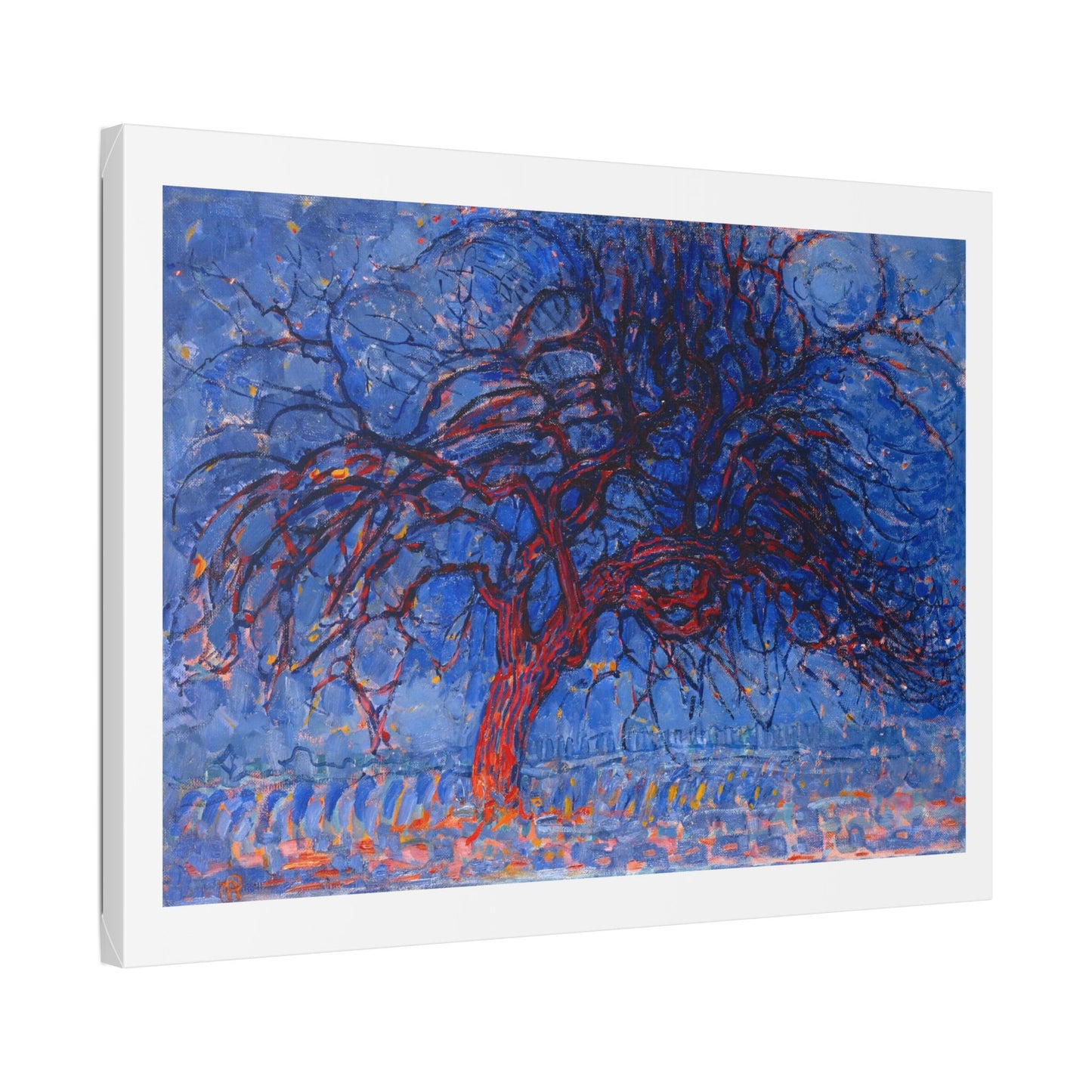 Evening, Red Tree 'Avond, De Rode Boom' (1908) by Piet Mondrian, from the Original, Canvas Art Print
