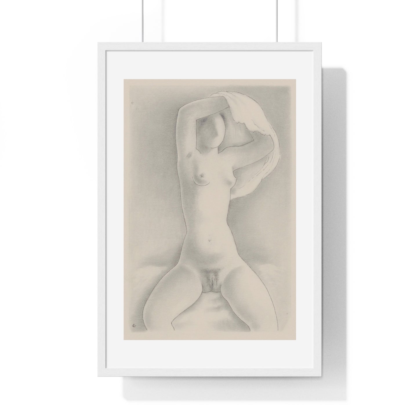 Woman With Shirt VIII by Mikuláš Galanda from the Original, Framed Art Print