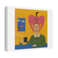I Cheer for Me, Cartoon Art Print on Canvas
