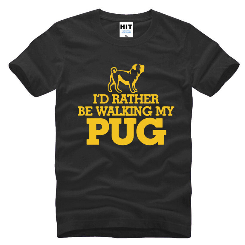 I'd Rather be Walking My Pug T-Shirt, Pug Lover Gift