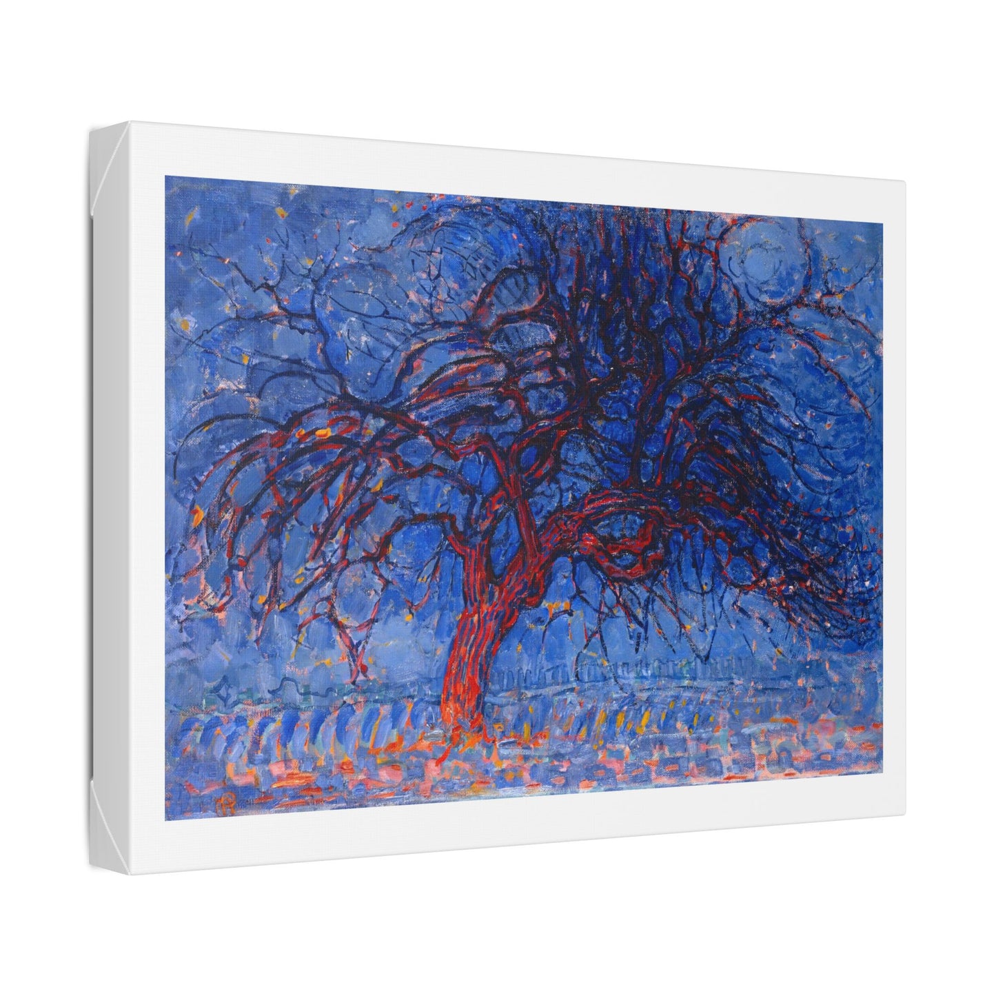 Evening, Red Tree 'Avond, De Rode Boom' (1908) by Piet Mondrian, from the Original, Canvas Art Print