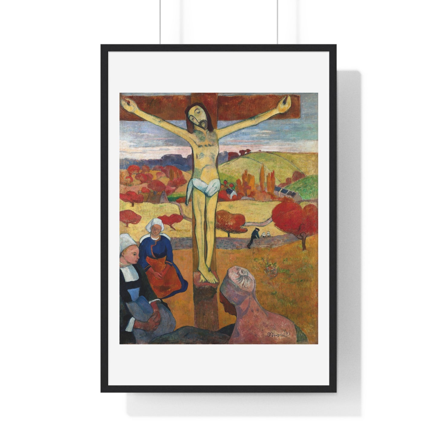 The Yellow Christ 'Le Christ Jaune' (1886) by Paul Gauguin, from the Original, Framed Art Print