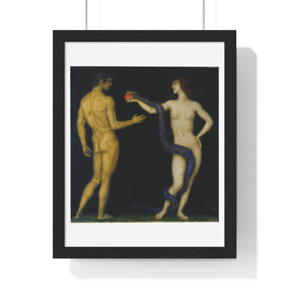 Adam and Eve (circa 1920) by Franz von Stuck, from the Original, Framed Art Print