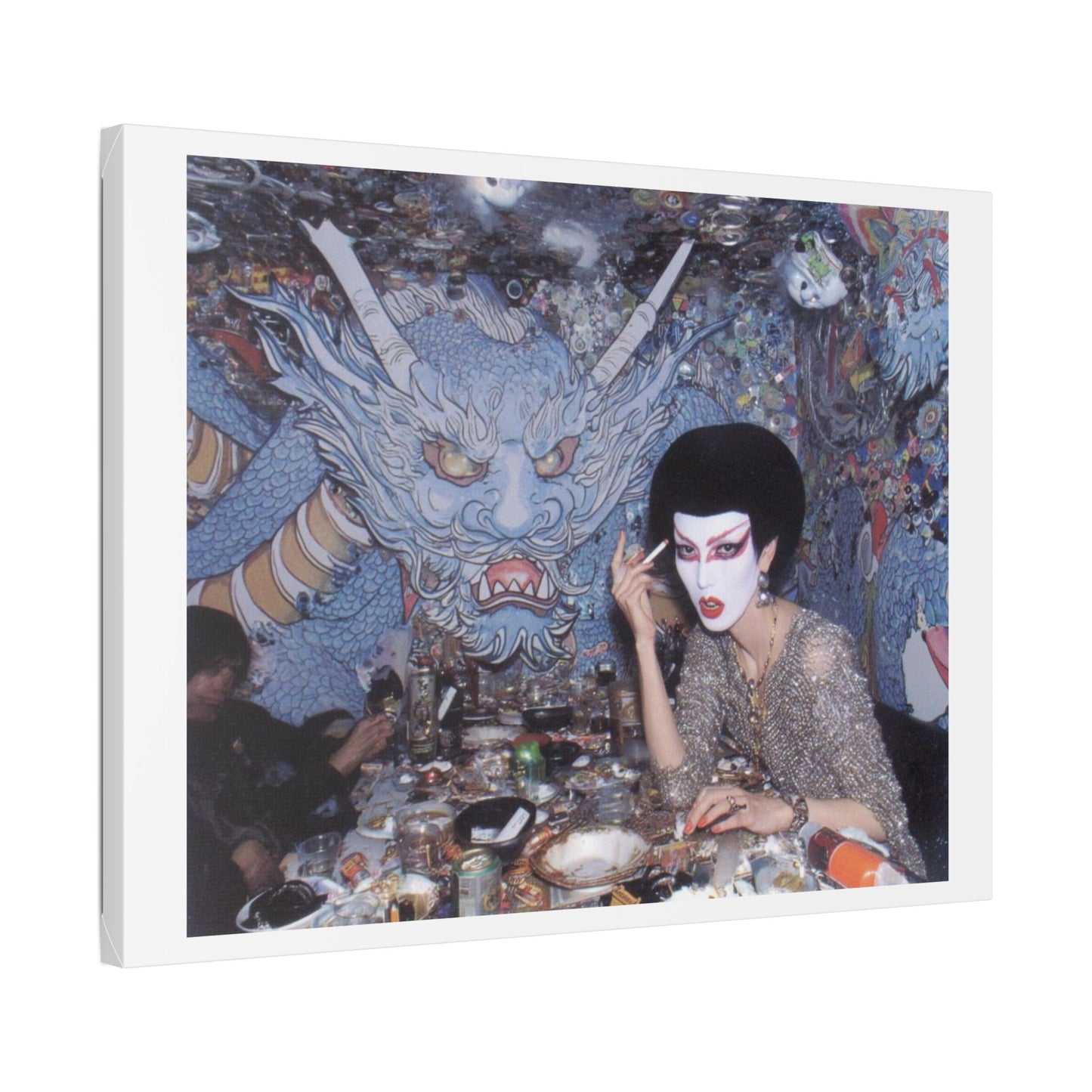 Psychedelic Japan V Abstract Art 'Designed by 'AI Canvas Art Print