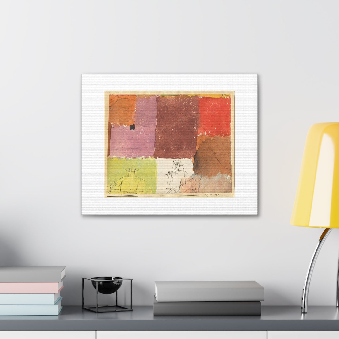 Composition with Figures (1915) by Paul Klee, Canvas Art Print from the Original