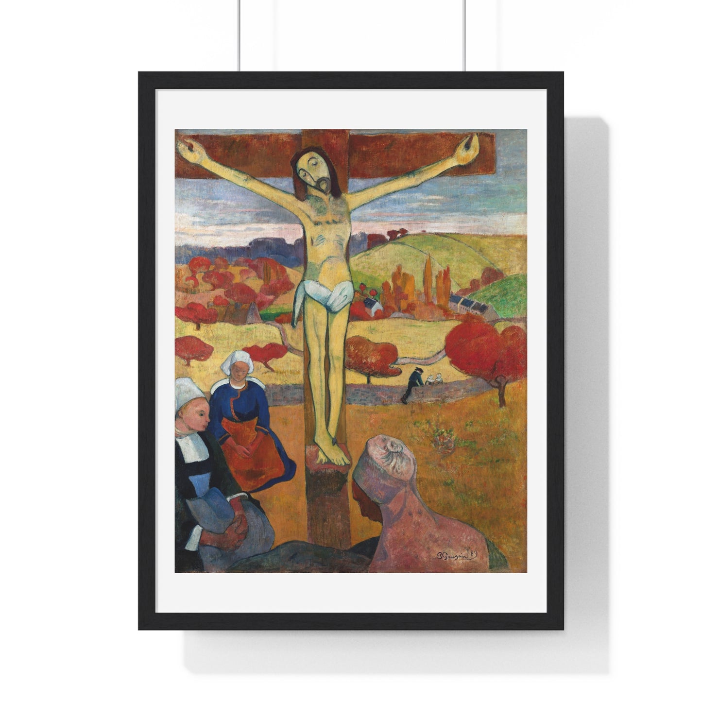 The Yellow Christ 'Le Christ Jaune' (1886) by Paul Gauguin, from the Original, Framed Art Print