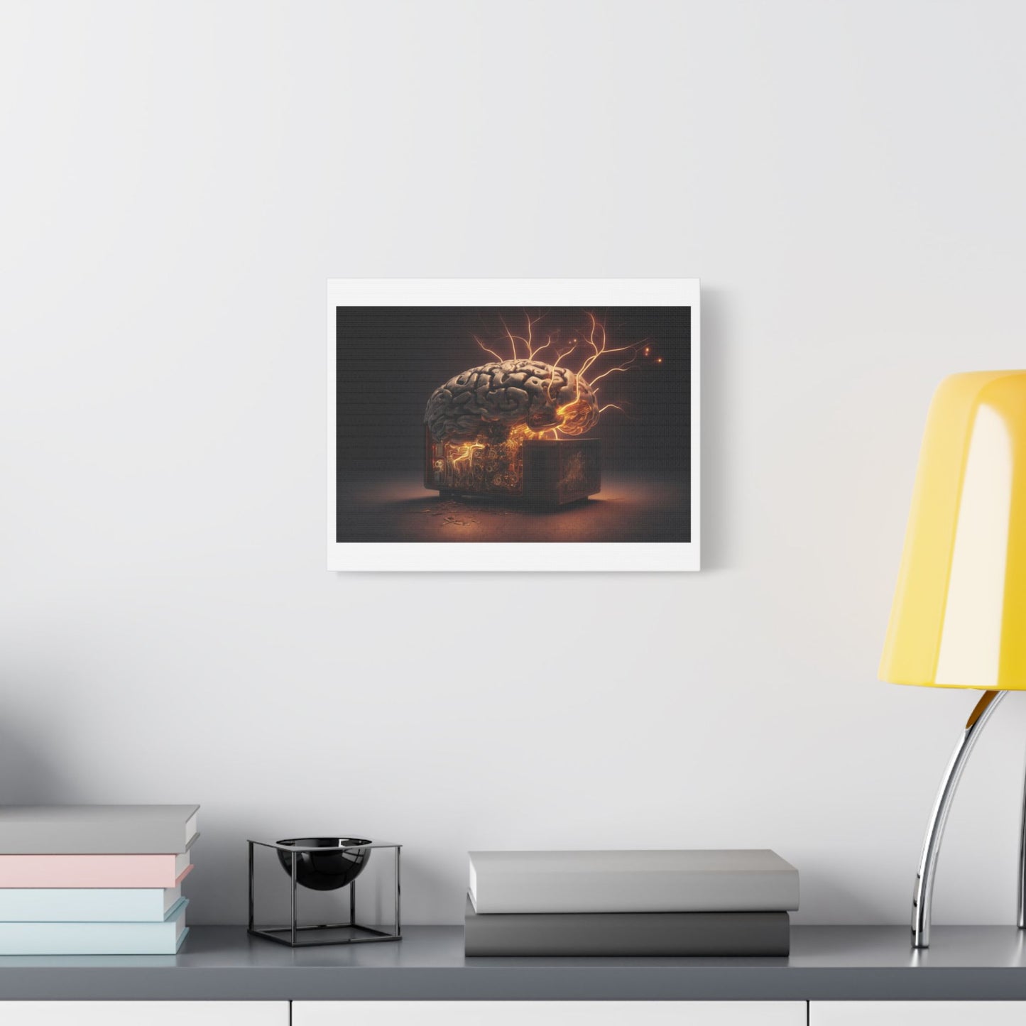 Advanced AI 'Designed by AI' Art Print on Canvas