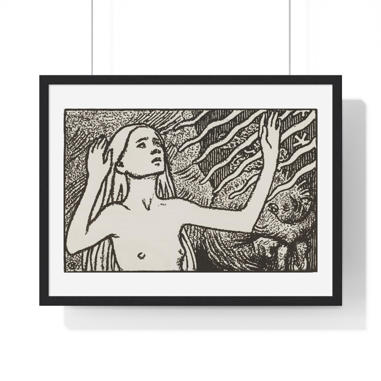 Rukoileva Impi 'A Praying Imp' by Akseli Gallen-Kallela, from the Original, Framed Art Print