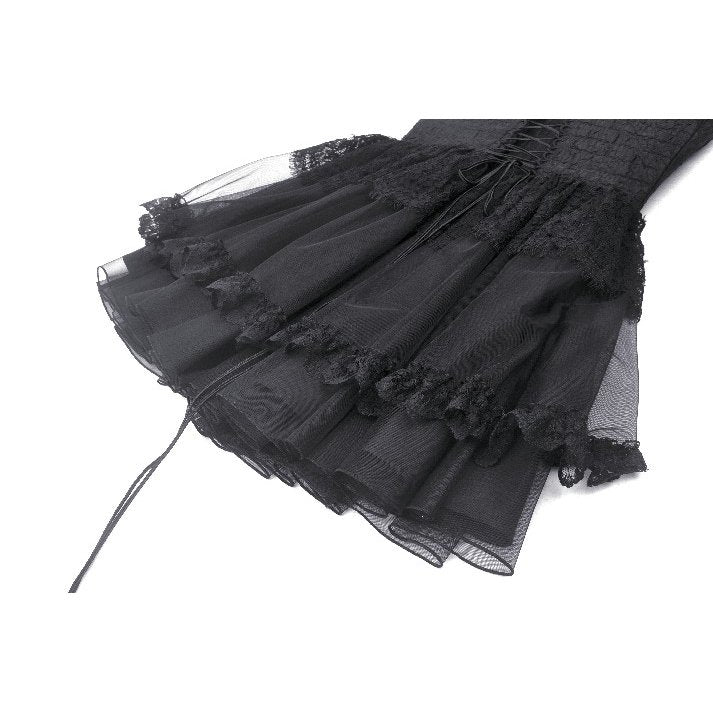 Dark in Love Calantha Tulle and Lace Trim Dress