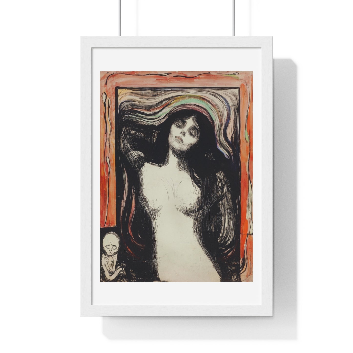 Madonna (1895) by Edvard Munch, from the Original, Framed Art Print