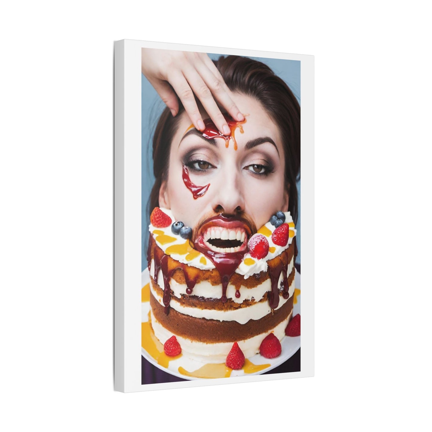 Unenthusiastic Birthdays 'Designed by AI' Canvas Art Print