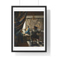 The Allegory of Painting (1666 –1668) by Johannes Vermeer, from the Original, Framed Art Print