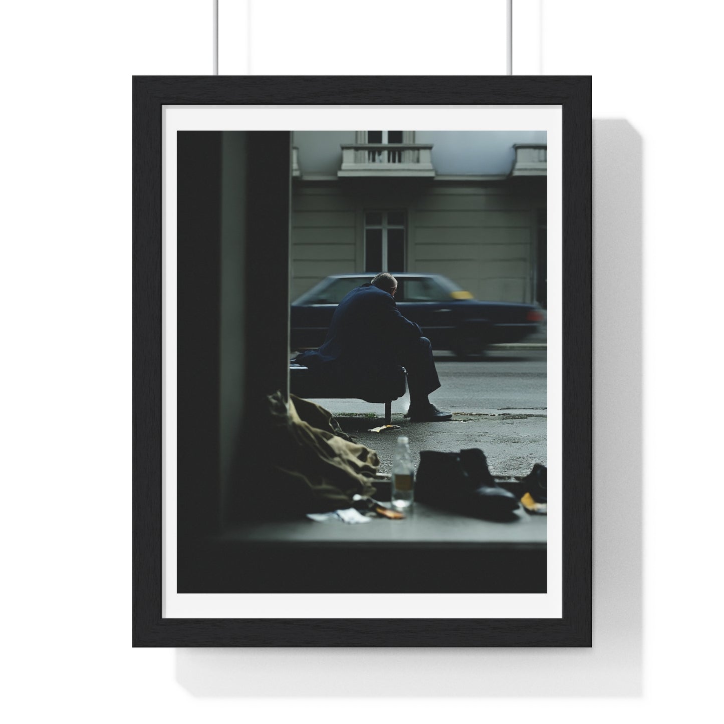 Raw Art Street Scene III 'Designed by AI' Framed Art Print