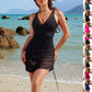 Vireous Swimsuit Summer Sexy Sling Dress with Integral Briefs