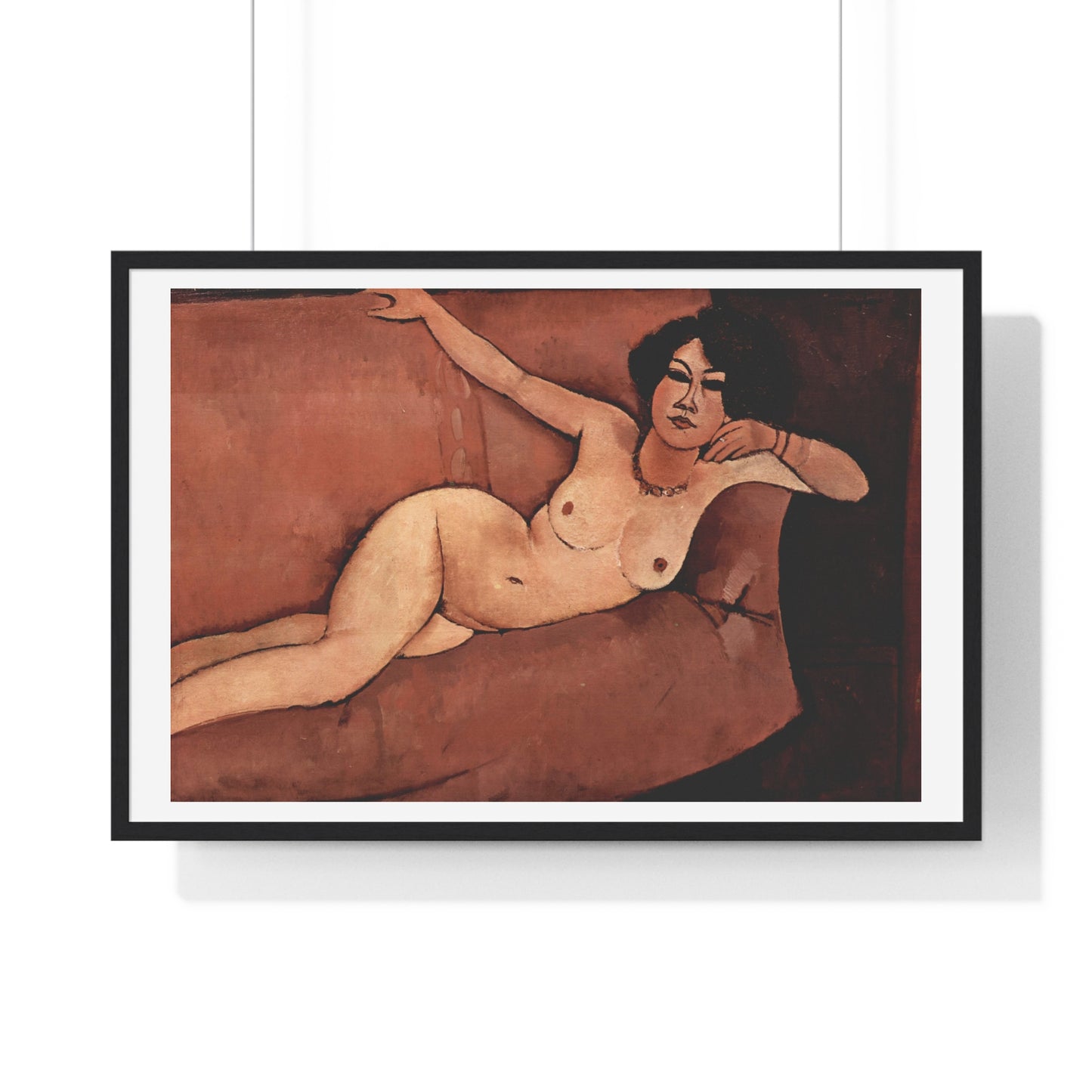 Amedeo Modigliani's Act on a Sofa 'Almaiisa' (1916) from the Original, Framed Print