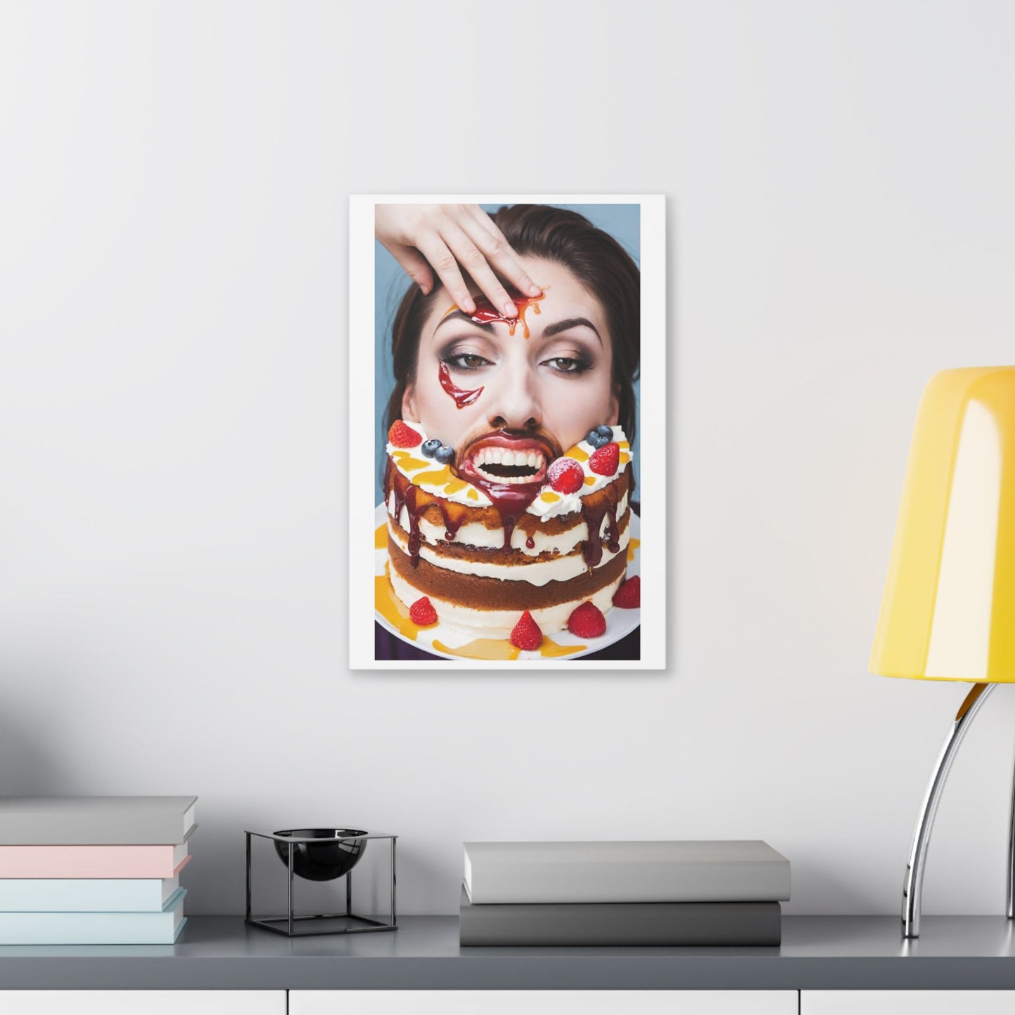 Unenthusiastic Birthdays 'Designed by AI' Canvas Art Print