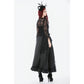 Dark in Love Gothic Victorian Lace Panel Skirt in Crimson