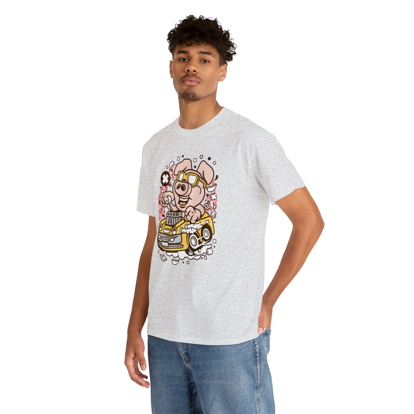 Oink Hot Rod Cartoon T-Shirt