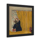 The Yellow Curtain (circa 1893) by Edouard Vuillard from the Original Oil on Canvas, Wooden Framed Print