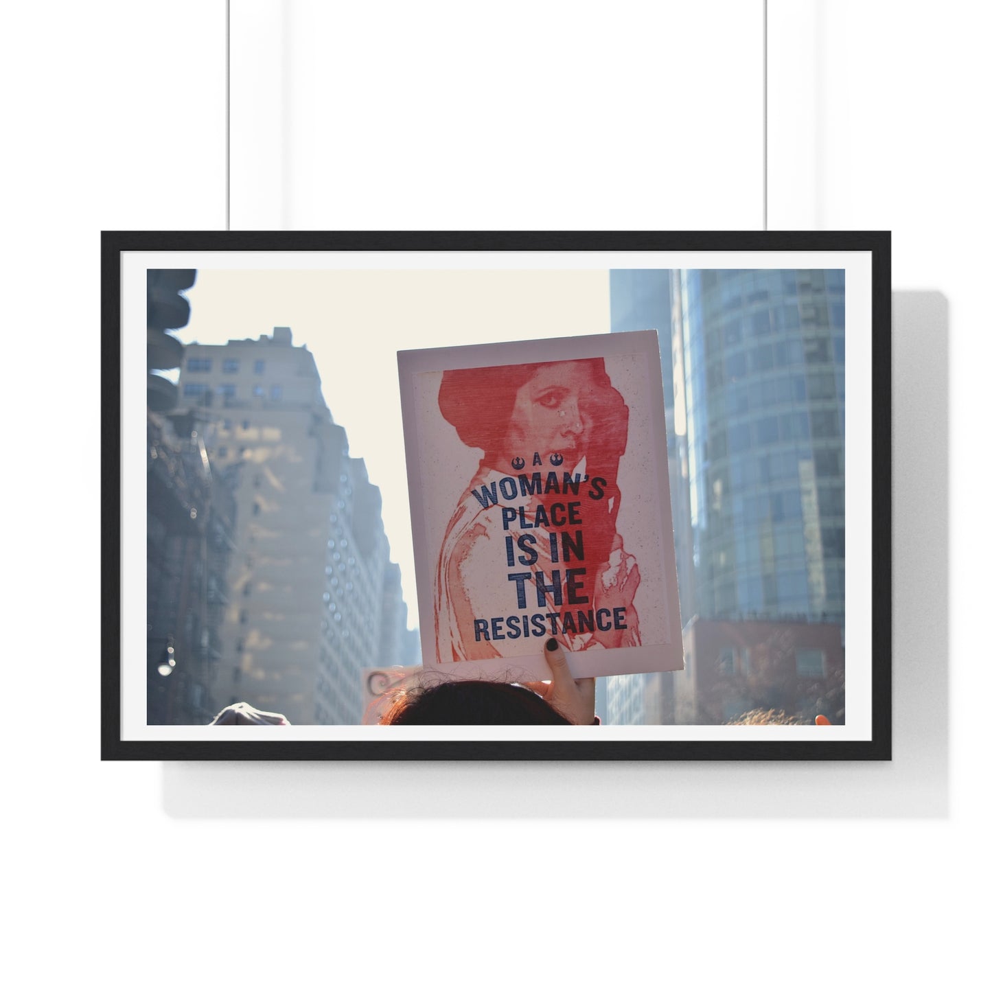 International Women's Day Protest, Iconic Photography, Location Unknown (2017) Large Framed Print